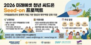 가족돌봄청년의 경제적 자립 기반 형성과 재무역량 강화를 지원하기 위한 사업