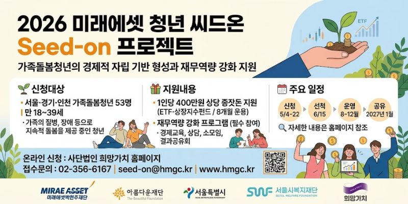 가족돌봄청년의 경제적 자립 기반 형성과 재무역량 강화를 지원하기 위한 사업