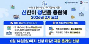 비수도권 출신 취업준비청년들이 경제적 부담을 덜고 구직활동에 집중할 수 있도록 정주비용과 학습공간 이용비를 지원하여 안정적인 취업 준비를 돕는 사업이다.