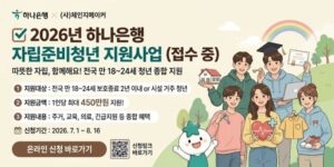 전국 자립준비청년의 생활 안정과 안정적인 사회 진입을 위한 자립 기반 지원