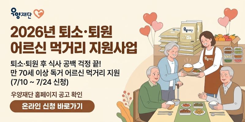 요양원이나 병원에서 퇴소·퇴원한 뒤 기존 복지서비스와 식사지원이 다시 연결되지 않아 서비스 공백을 겪는 독거 어르신에게 먹거리를 지원하고, 종결부터 퇴소·퇴원 및 서비스 재연계까지의 과정을 확인하기 위한 사업이다.